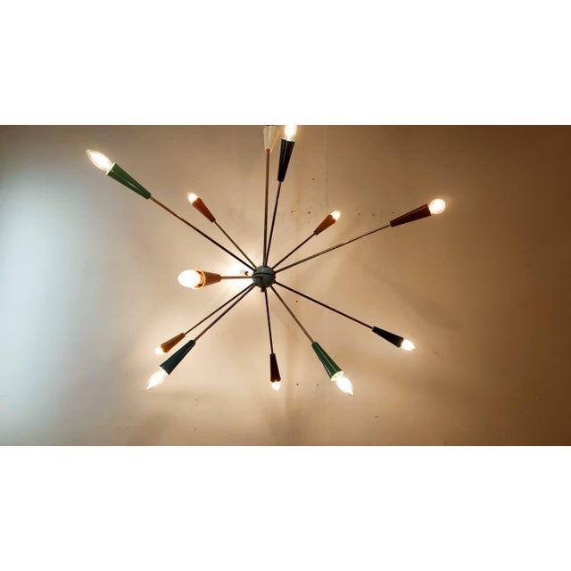 Sputnik 12-Light Hanging Lamp from Stilnovo For Sale - Image 14 of 17