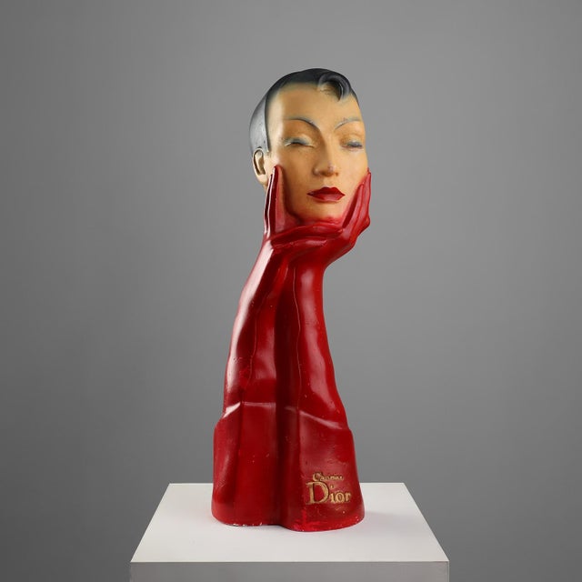 Large Art Deco Display Sculpture from Dior, France, 1920s For Sale - Image 15 of 15