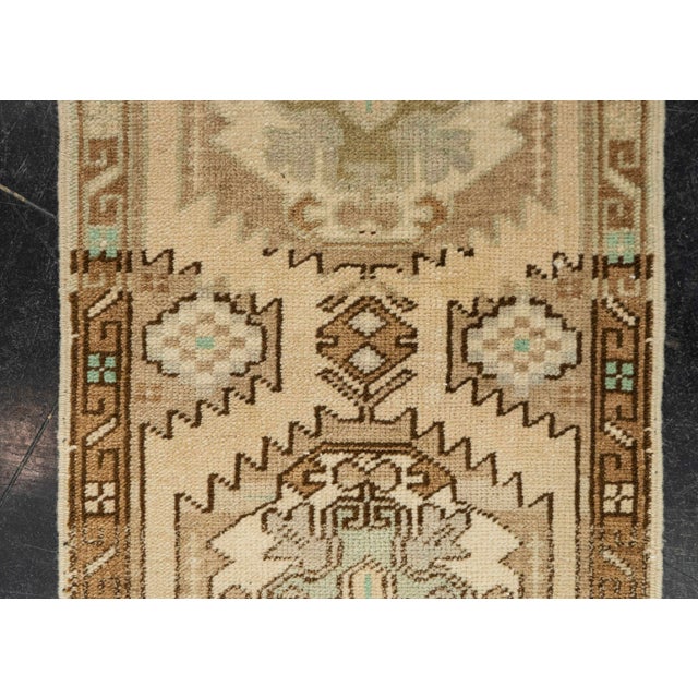 Turkish Mini Rug Oriental Hand Knotted Vintage Rug 1'7" x 3'4" #21256 For Sale - Image 4 of 8