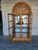 Vintage Boho style small slab pine wood arched bookcase. beautiful designs. both sides and the arched top has not glass....