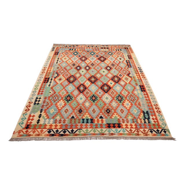 Handwoven Kilim Rug, Afghanistan For Sale