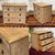 English chest of drawers in limed oak from the 1950s - W=80cm D=46cm H=65.5cm.