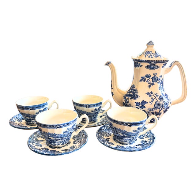 Large Aperitif Platter from Limoges, 1980s, Set of 9 For Sale