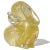 Murano Seguso Murano Signed Vintage Clear Gold Flecks Italian Art Glass Puppy Dog Figurine Sculpture For Sale - Image 4 of 8