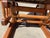 Wood Vintage Solid Wood Windsor-Style Glider Rocking Chair With Tufted Cushions For Sale - Image 7 of 9