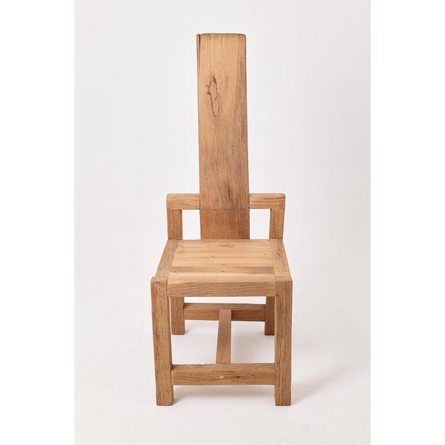 Not Yet Made - Made To Order Massive Oak Chair by Logniture For Sale - Image 5 of 15