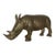 Vintage Brass Rhinoceros Figurine For Sale