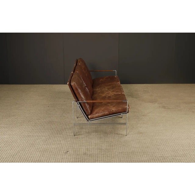 1960s Preben Fabricius & Jørgen Kastholm for Alfred Kill 'Fk-6720' Leather Sofa, 1960s For Sale - Image 5 of 18