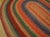 1930s Multicolor Folk Art Antique Oval American Braided Rug 6'10" X 9'2" Cotton Carpet For Sale In New York - Image 6 of 15