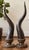 Maitland - Smith Vintage Maitland-Smith Cast Bronze Horn Sculptures - A Pair (30”) For Sale - Image 4 of 5