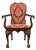 Early 19th Century Mahogany Armchair With Cabriole Ball-and-Claw Feet Eagle Head Terminals For Sale