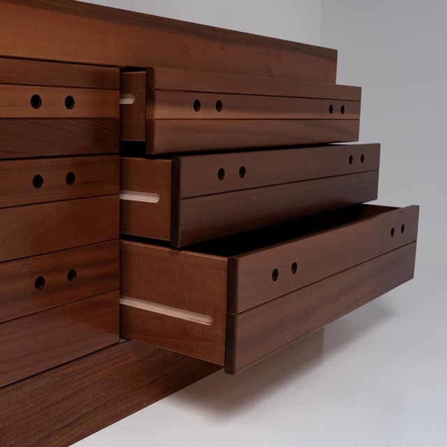 Walnut Veneered Chest, 1960s For Sale - Image 12 of 15