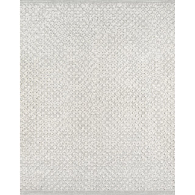 Erin Gates by Momeni Langdon Windsor Grey Hand Woven Wool Area Rug - 8′6″ × 11′6″ For Sale