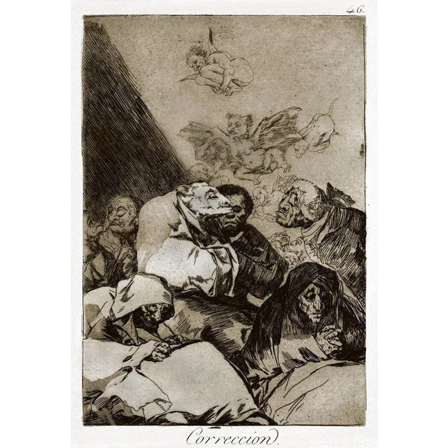 Correccion is an original artwork realized by Francisco Goya and published for the first time in 1799. Etching on wove...