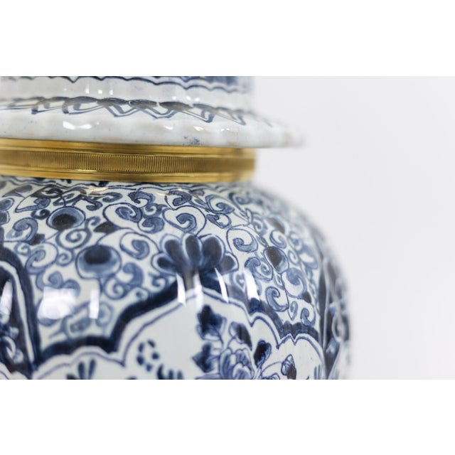 Earthenware and Bronze Lamps, 1880s, Set of 2 For Sale - Image 4 of 13