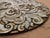 Oversized Baroque Filigree Round Carved Medallion Wall Plaque With Metallic Micro-Beading For Sale In San Diego - Image 6 of 12