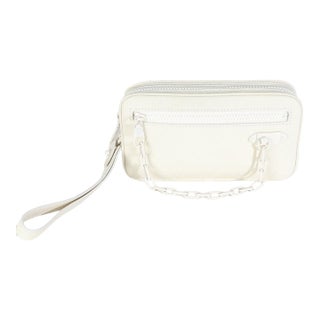 White Monogram Taurillon Pochette Volga For Sale