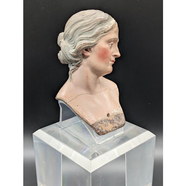 Late 18th Century Neapolitan Glass-Eyed Santon Head For Sale - Image 9 of 10