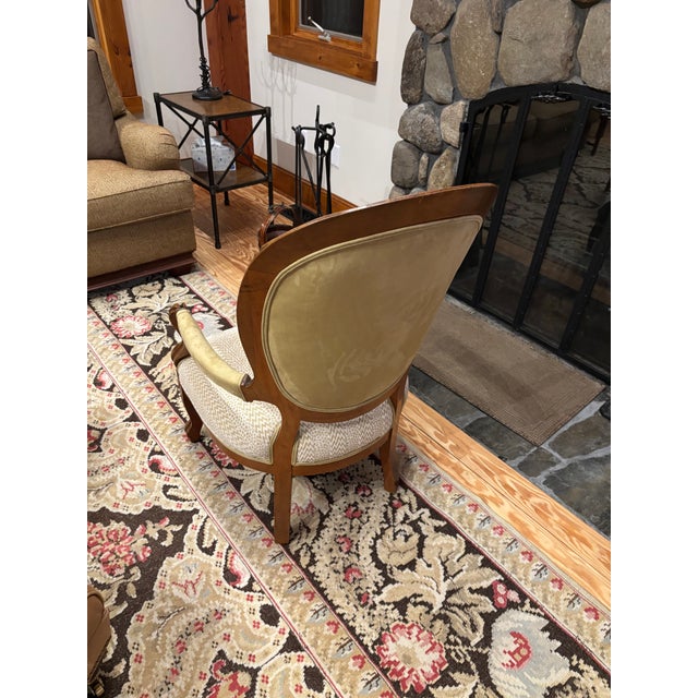 Victorian Early 20th Century Victorian-Style Armchair For Sale - Image 3 of 3