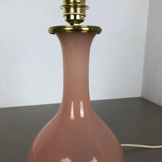 Gold Opaline Murano Glass Table Light from Cenedese Vetri, Italy, 1960s For Sale - Image 8 of 18