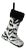 The House of Scalamandré Tigre Stocking, Off-White & Black For Sale