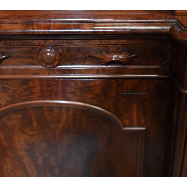 Victorian Breakfront Bookcase Gillows Library a Blain Liverpool, 1880 For Sale - Image 9 of 12
