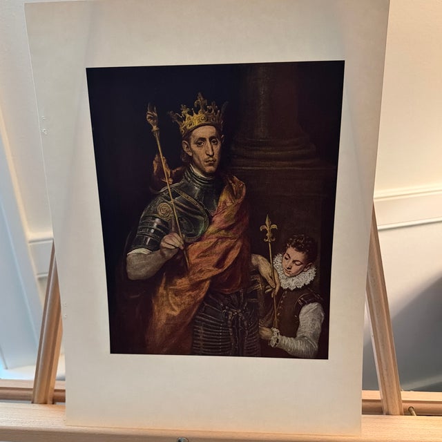 1950s 1952 After El Greco First Edition “Saint Louis, King of France” Print For Sale - Image 5 of 5