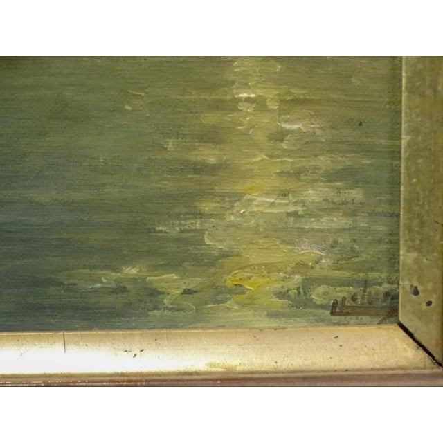 Mid 19th Century 19th Century Oil Painting of an Istanbul Mosque Located on the Bosporus and the Golden Horn For Sale - Image 5 of 8