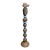 Marc Zimmerman "Stone Perch 5" Glazed Ceramic Totem, 62 Inches Tall, Organic Sphere Forms, Neutral Glaze, Bird Finial, Contemporary Art West Coast For Sale