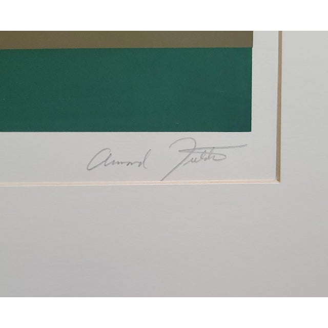 Textile 1970s Armond Fields "Red Barn" Limited Edition Hand Pulled Original Serigraph For Sale - Image 7 of 7