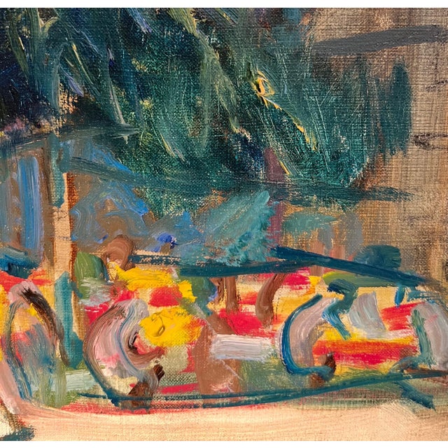 1950s Alois Wittlin, For Suzy and Jacques, Gouache on Canvas, 1970 For Sale - Image 5 of 13