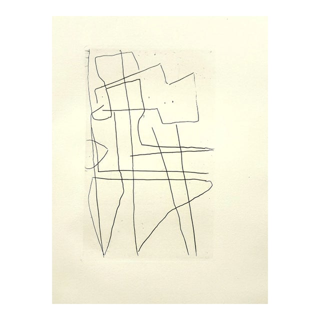 André Lanskoy - Composition - Original Etching 1960 For Sale