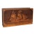 LastCHANCE!Mid 20th Century American Walnut Maritime Nautical Motif Napkin Holder For Sale