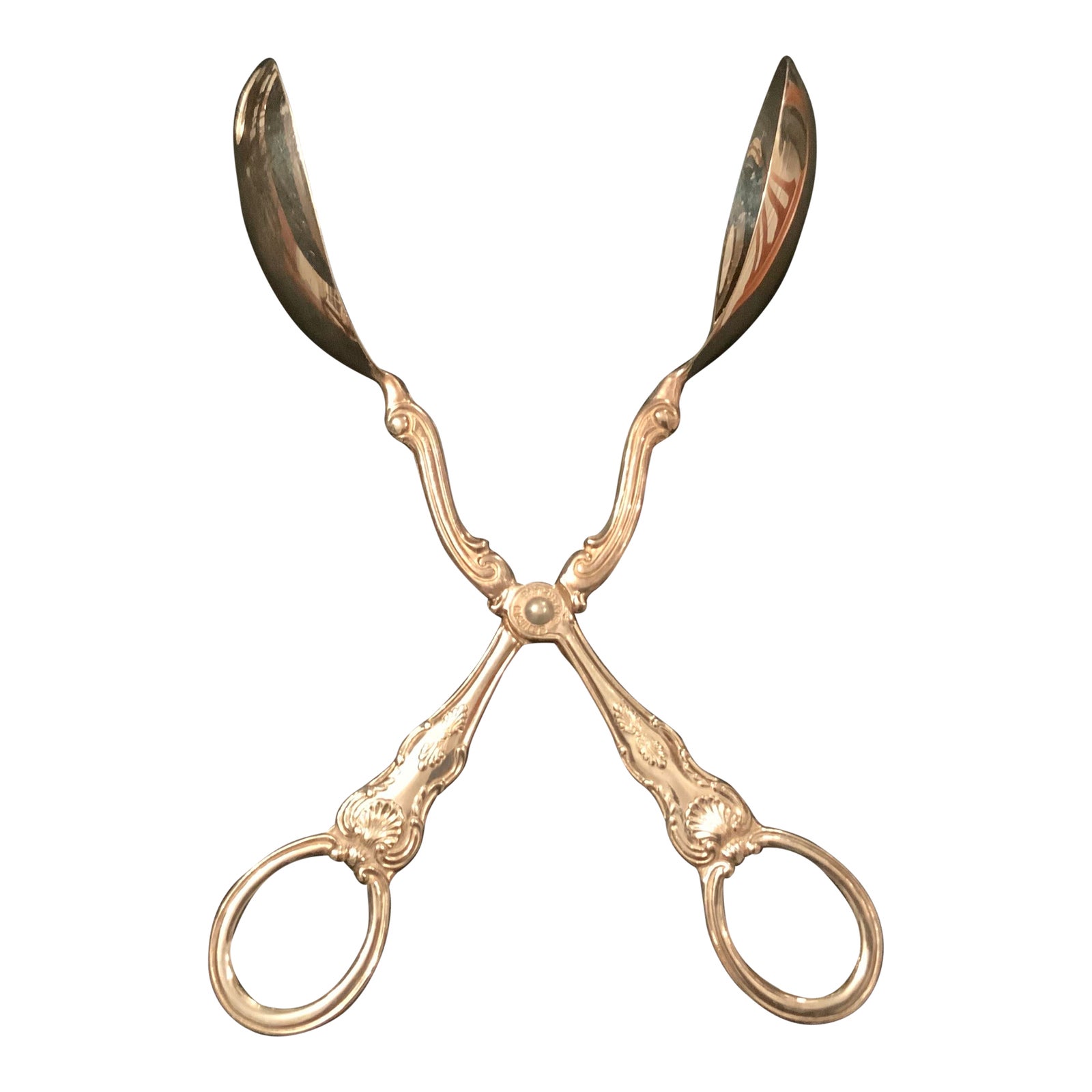 Vintage Sheffield Silver Plate Serving Tongs Chairish