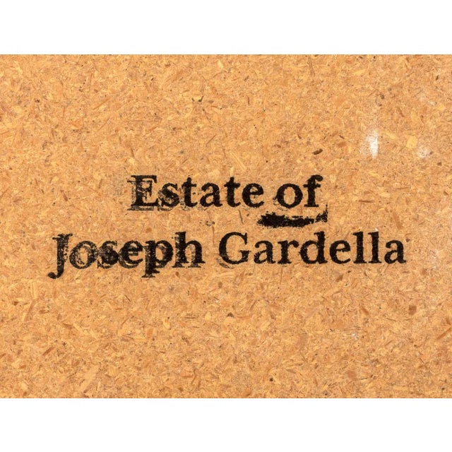 Wood Joseph Gardella Geometric Composition Oil For Sale - Image 7 of 7