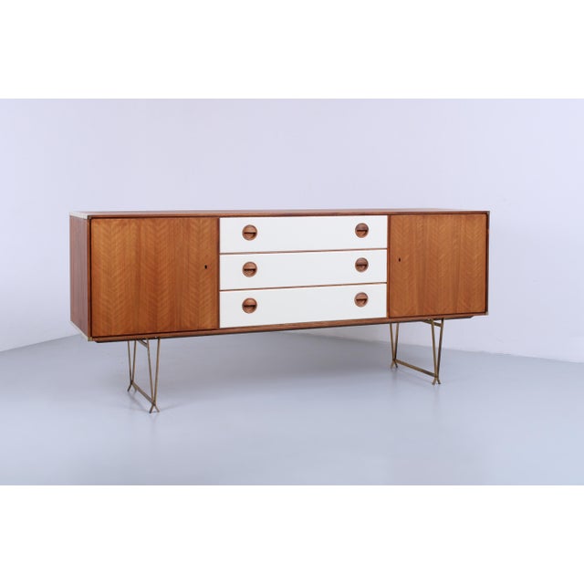 Mid-Century Modern Small Two Tone Modulus Sideboard from Fristho, 1960s For Sale - Image 3 of 18