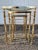 Hollywood Regency Late 20th Century Faux Bamboo Chinoiserie Brass Nesting Tables – Set of Three For Sale - Image 3 of 9