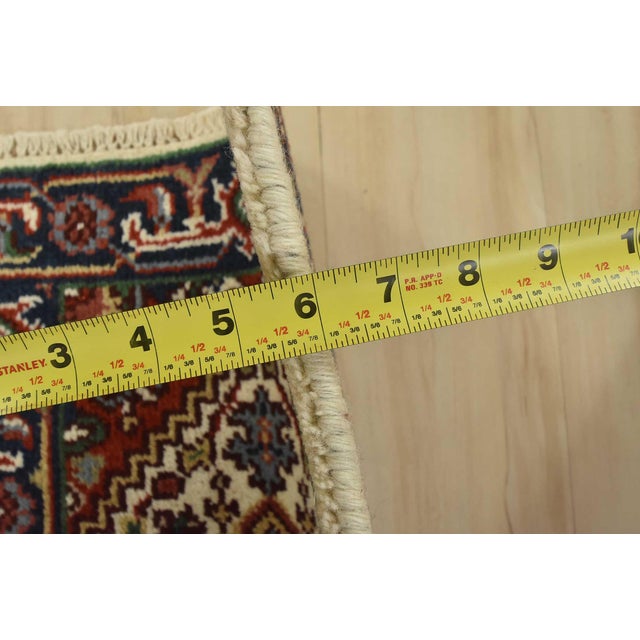 Heriz Rug 2’1” X 3′ Ivory Wool Traditional Hand-Knotted Oriental Carpet For Sale In Philadelphia - Image 6 of 7