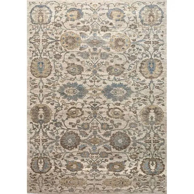 1950s Old Tabriz Style Area Rug 6’9″ X 10’2″ For Sale - Image 11 of 11
