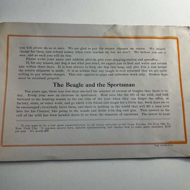 1920s 1920s Beagle Dog Set/2 Books For Sale - Image 5 of 11