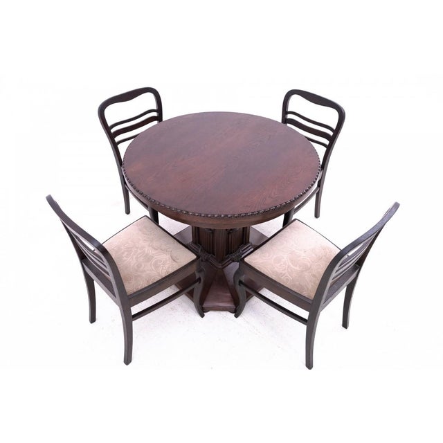 Antique Table and Chairs, 1890s, Set of 5 For Sale - Image 18 of 18