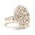 Stones: clear quartz marquise cut Ring Size 7.5 Rise Off Of Finger: 9.1 mm Length: 1 1/8 in Weight: 12.6 dwts. / 19.6...