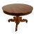 French Antique Round Carved French Walnut Pedestal Tripod Dining Center Table 1850 For Sale - Image 3 of 10