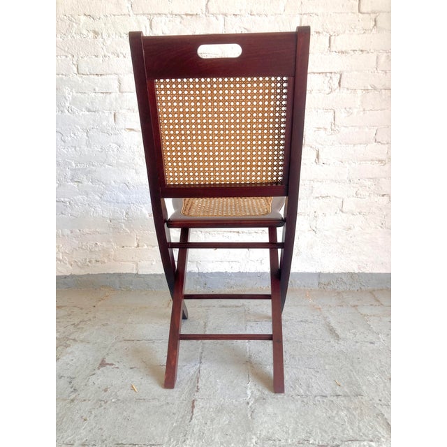 Folding Chairs in Vienna Straw, 1970s, Set of 6 For Sale - Image 9 of 18