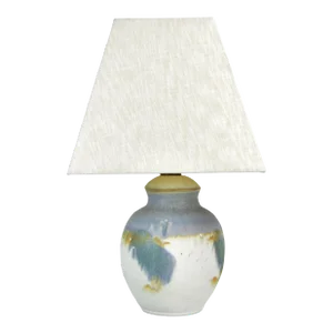 Vintage Mid-Century Modern Mottled Studio Pottery Table Lamp