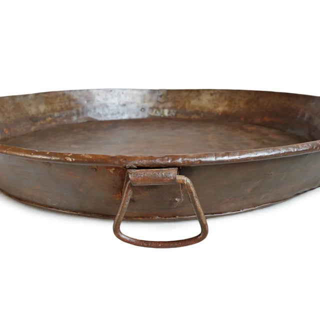 Mid 20th Century Iron Round Tray For Sale In Los Angeles - Image 6 of 8
