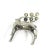 Mid Century Modern Silver Reindeer Candle Holder Candelabra Christmas For Sale - Image 6 of 9