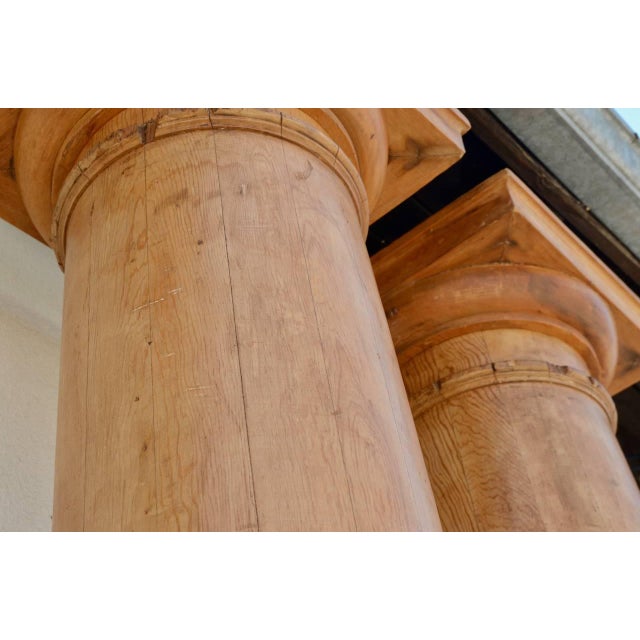 Tall Fluted Decorative Pine Columns A Pair Chairish