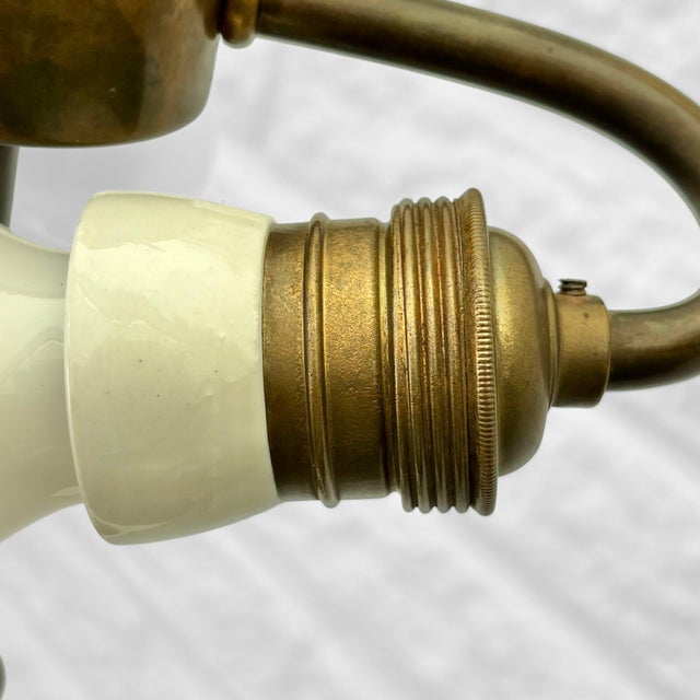 Metal Swedish Grace Model 25760 Table Lamp by Melchior Wernstedt for Nordiska Kompaniet, 1920s For Sale - Image 7 of 11