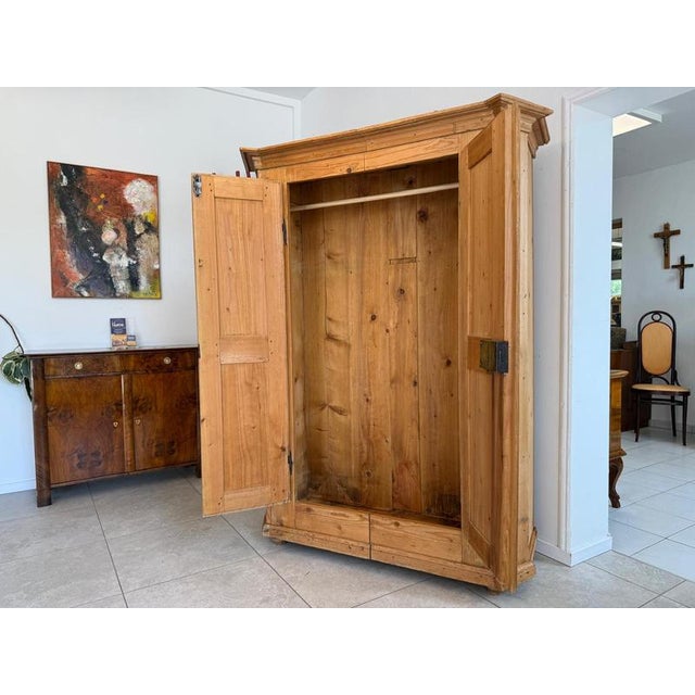 Baroque Farmhouse Cabinet in Softwood For Sale - Image 5 of 14